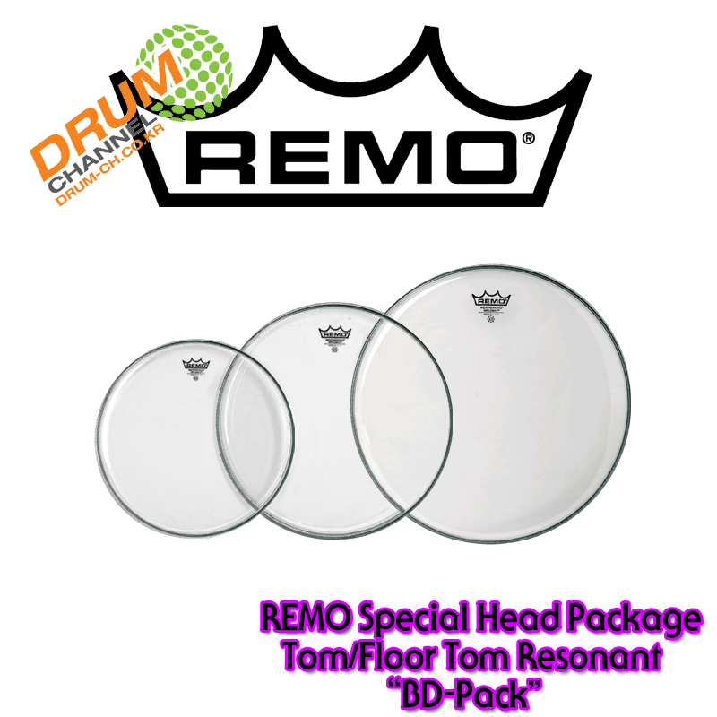 Remo Diplomat Tom/Floor Tom Package /BD-Pack /탐탐용 헤드패키지 (하피)